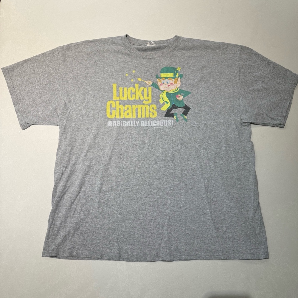 Delta Vintage Gray Lucky Charms Graphic T-Shirt